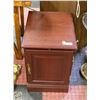 Image 1 : WOODEN BEDSIDE TABLE WITH 1 FRONT DOOR