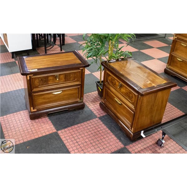 PAIR OF MATCHING ORIENTAL THEMED SOLID