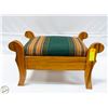Image 1 : SMALL STOOL/FOOT REST WOODEN FRAMED H-11"