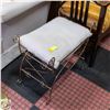 Image 1 : METAL FRAMED FAUR FUR STOOL
