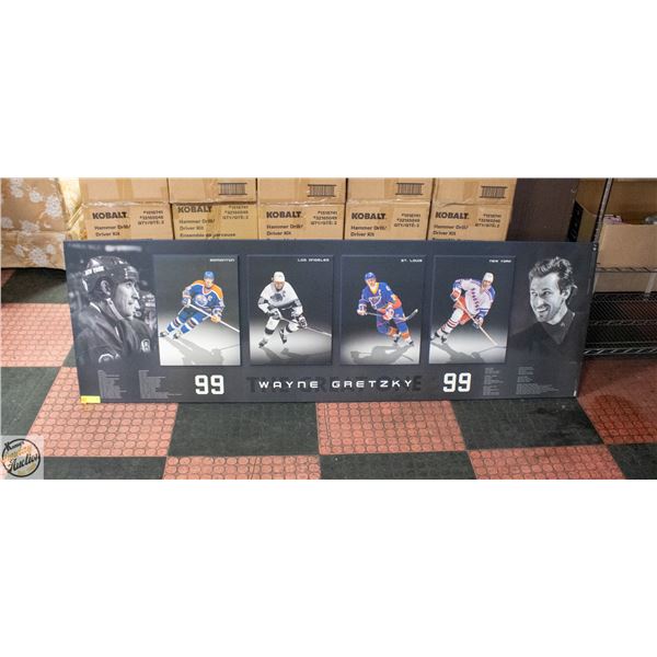 LARGE 24X72 WAYNE GRETZKY 3 D WALL ART