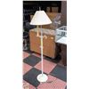 Image 1 : TALL WHITE CANDLE STICK FLOOR LAMP H-61"