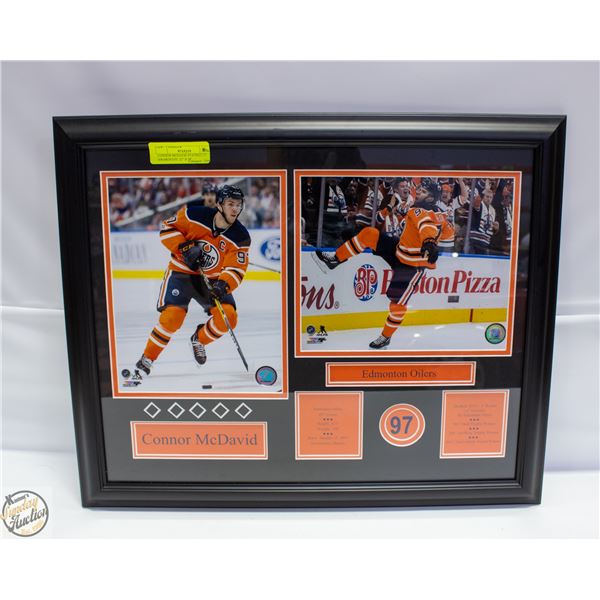 CONNOR MCDAVID STATES 2-17 AWARDS ETC 22" X 18"