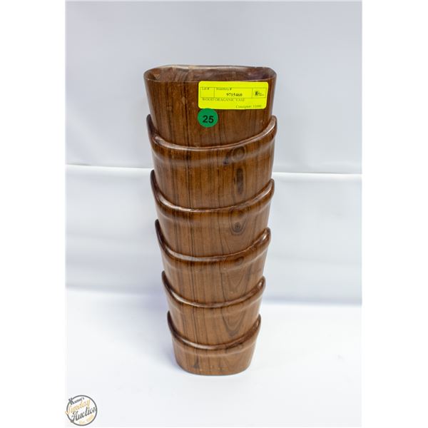 'ORGANIC' WOOD VASE