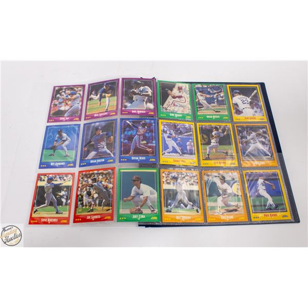 1988 SCORE BASEBALL CARDS 18 CARDS