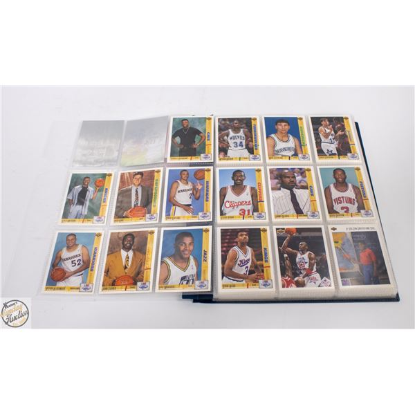 BINDER OF 1992 UPPERDECK BASKETBALL CARDS 250+