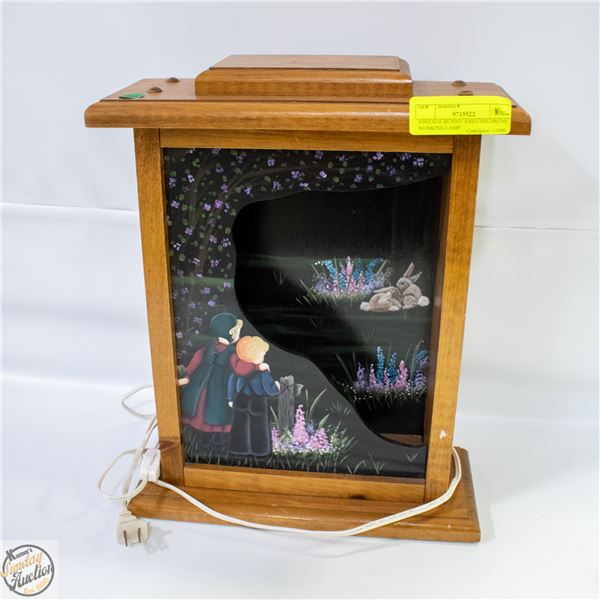 VINTAGE BUNNY AND CHILDRENS WORKING LAMP