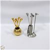Image 1 : 2 VINTAGE GOLF MINI FORKS FOR APPETIZERS 1 PEWTERS