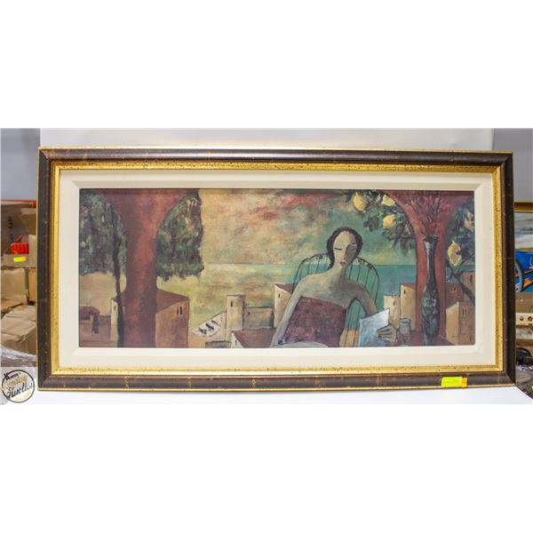 FRAMED ART 46"X23"