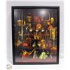 Image 1 : 26X32 FRAMED OIL CAN COLLECTION WALL ART