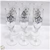 Image 1 : SET OF 6 74TH CANADIAN DERBY CHAMPAGNE GLASSES