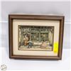 Image 1 : VINTAGE 1968 ANTON PIECK 3D ART "THE CLOCK SHOPT"