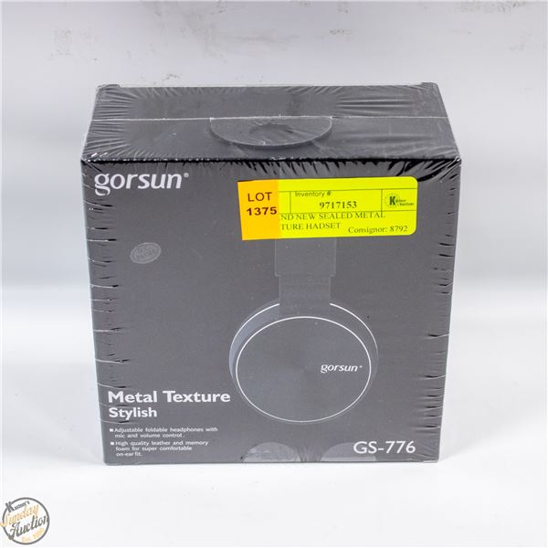 BRAND NEW SEALED METAL TEXTURE HADSET