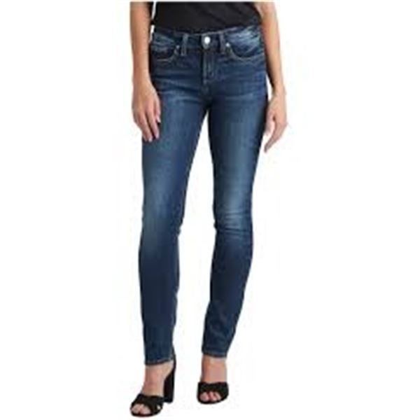 NEW SILVER JEANS SUKI CURVY FIT MID RISE JEANS