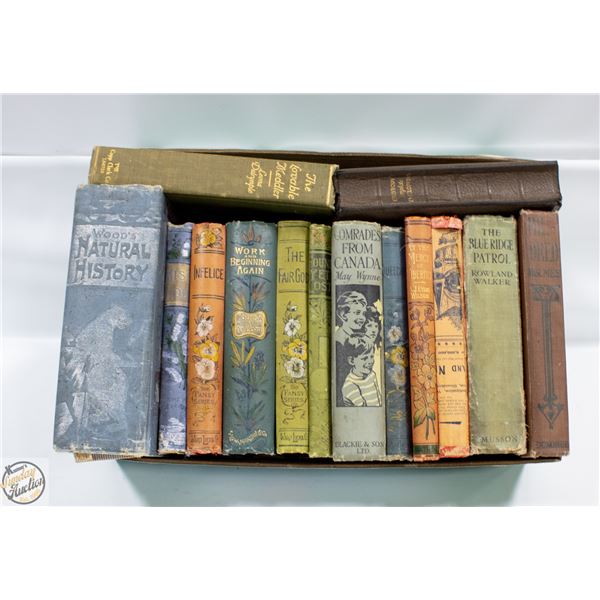 ANTIQUE BOOKS FROM THE 1880'S TO THE 1920'S