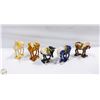 Image 1 : SET OF 5 CHINESE TANG FIGURE WAR MUDMEN HORSES 5"