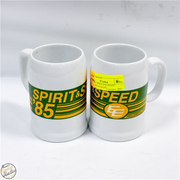 2 X 1985 "SPIRIT AND SPEED" EDMONTON ESKIMO