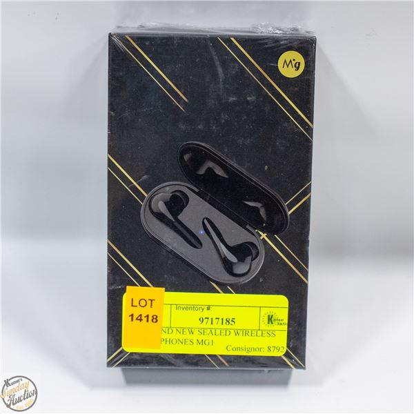 BRAND NEW SEALED WIRELESS EARPHONES MG1
