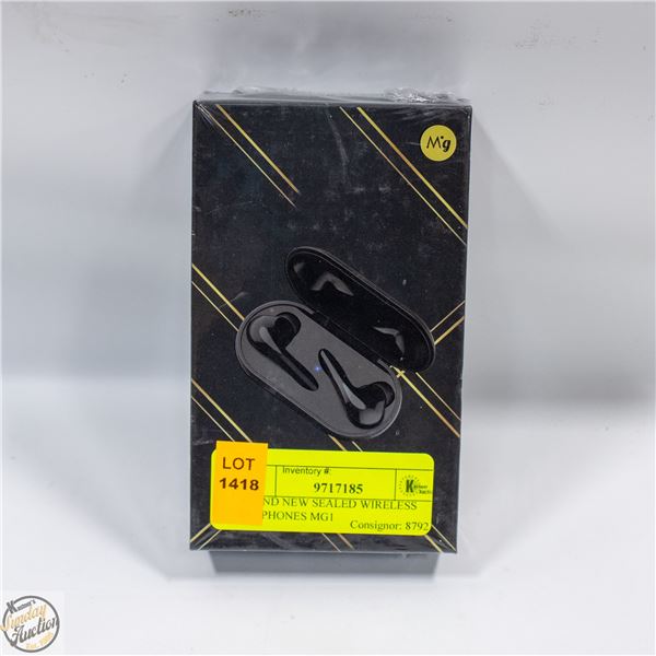 BRAND NEW SEALED WIRELESS EARPHONES MG1