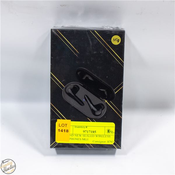 BRAND NEW SEALED WIRELESS EARPHONES MG1