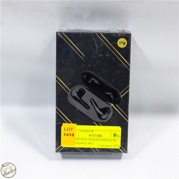 BRAND NEW SEALED WIRELESS EARPHONES MG1