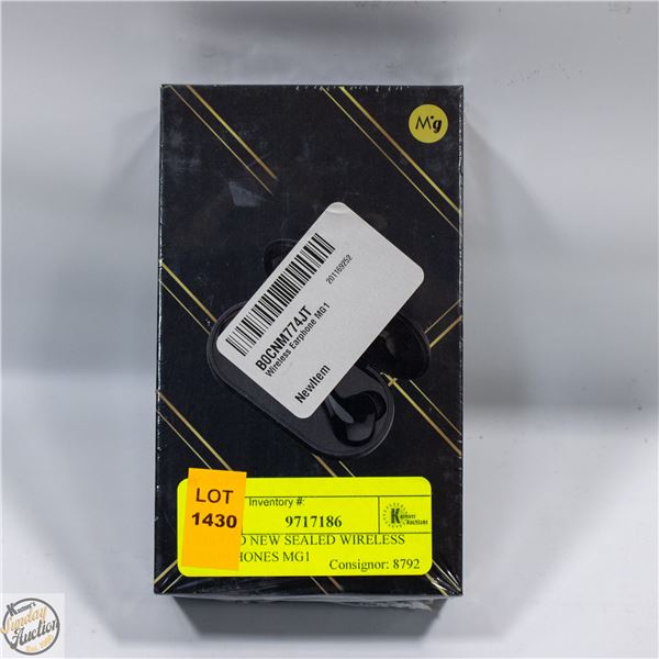 BRAND NEW SEALED WIRELESS EARPHONES MG1