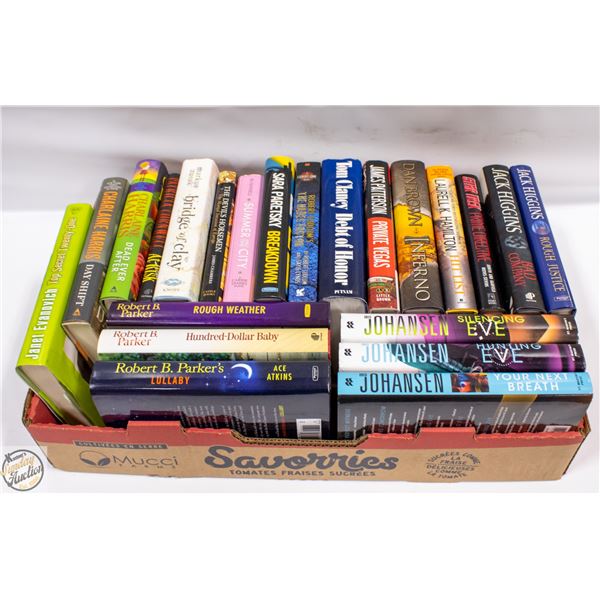 FLAT OF HARDCOVER BOOKS FROM VARIOUS ARTISTS