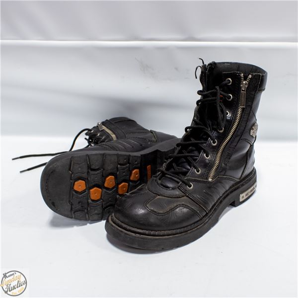 MENS SIZE 8 - HARLEY DAVIDSON BLACK