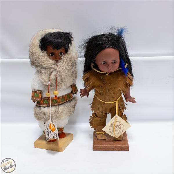 AUTHENTIC IROQUOIS DOLL W/INDIAN ART