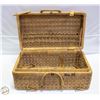 Image 2 : VINTAGE WICKER SUITCASE