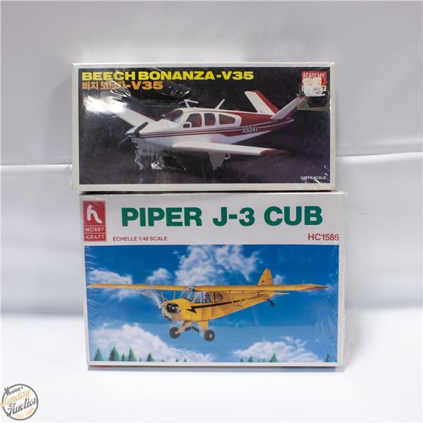 2 SEALED 1/48 SCALE AIRPLANE MODELS