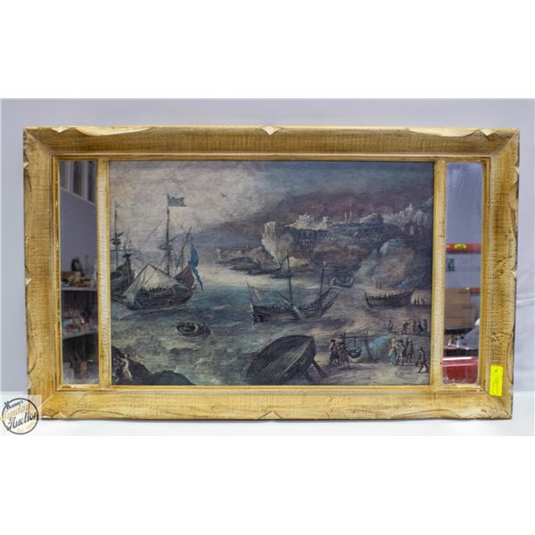 FRAMED AET SHIPS 43" X 24"