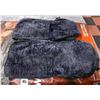 Image 1 : LOT OF 2 DARK BLUE SHERPA STYLE SEAT COVERS