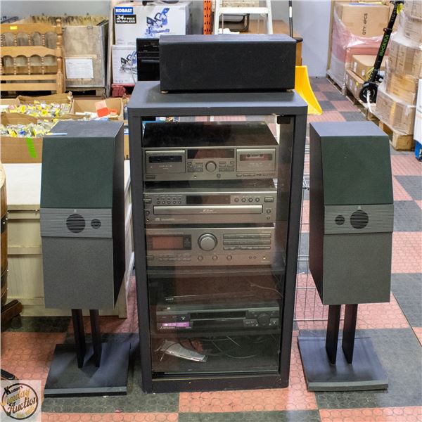 COMPLETE HOME AUDIO SYSTEM INC. JVC WITH SPEAKERS