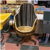 Image 1 : CUSTOM MADE BARREL CHAIR (NEEDS TO BE FINISHED &