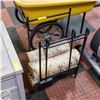 Image 1 : FIREPLACE TOOL SET WITH PKG OF REAL BIRCH LOGS