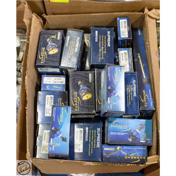 BOX OF VARIOUS NEW IN BOX CAR PARTS