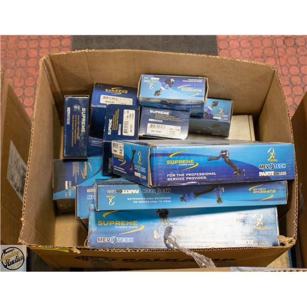 BOX OF VARIOUS NEW IN BOX CAR PARTS