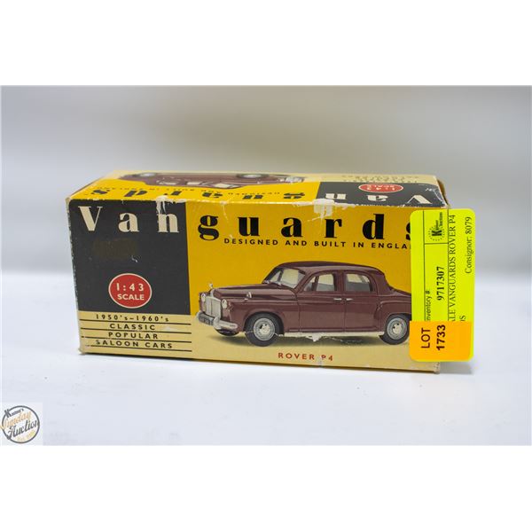 1:43 SCALE VANGUARDS ROVER P4 1950S/60S