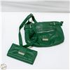Image 1 : ESTATE FIORELLI GREEN LEATHER CROSS