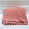 Image 1 : ESTATE PINK WOOL FULL SZ BLANKET (NO HOLES/TEARS)