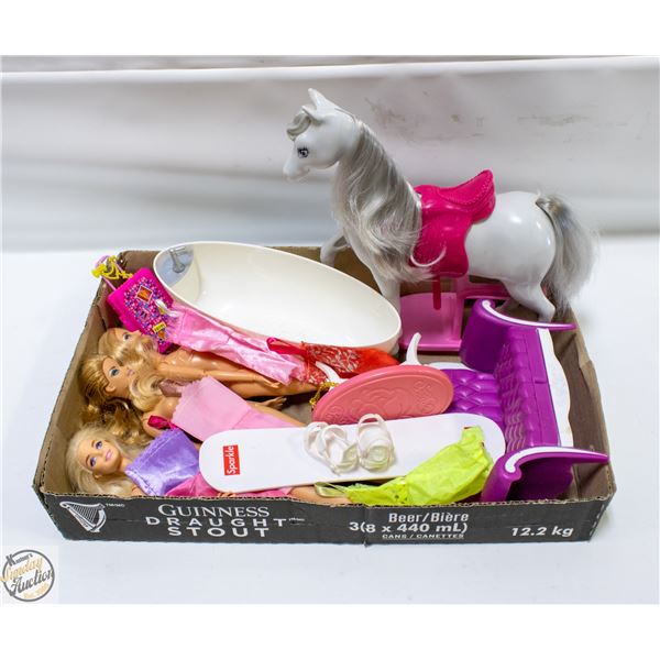 ESTATE FLAT OF MATTEL BARBIE PRODUCTS