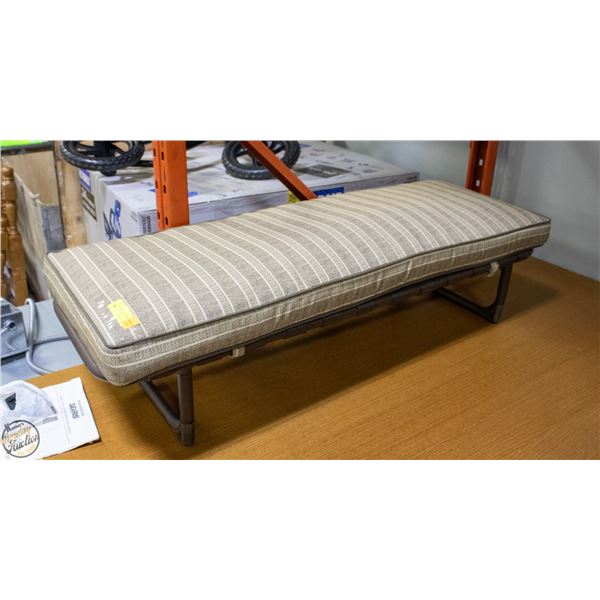 PATIO BENCH W/CUSHION- 47" X 17" X 11"