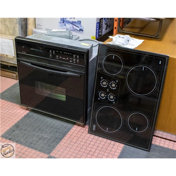 KENMORE SEARS CERAMIC GLASS COOKTOP/OVEN+MANUAL