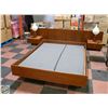 Image 1 : ESTATE TEAK DOUBLE SIZED BED FRAME WITH