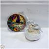 Image 1 : 1980 PORCELAIN HUMMINGBIRD MUSIC BOX &