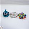 Image 1 : 2 CANDY TRINKET DISHES, BUTTERFLY TRINK. BOX