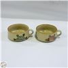 Image 1 : 2 VTG. HAND PAINTED FLORAL FOLK ART