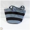 Image 1 : GREY BLACK WOVEN BAG