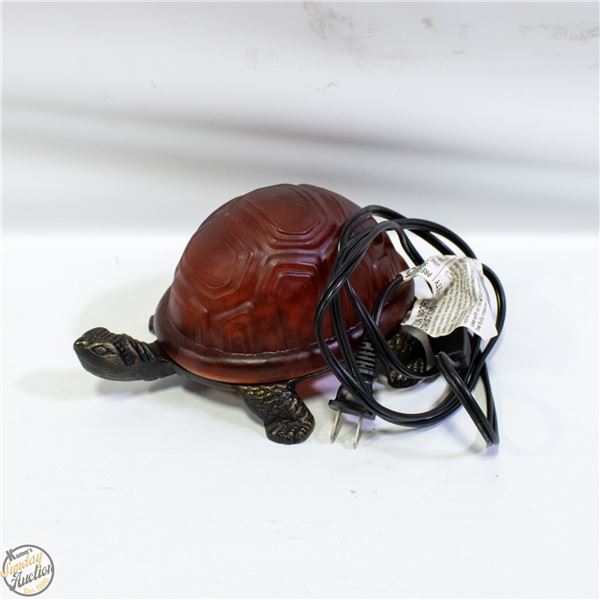 TIFFANY STYLE TURTLE LAMP